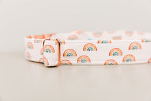 Load image into Gallery viewer, Rose Gold Rainbows Dog Collar
