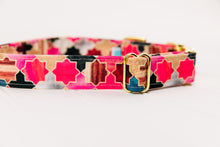 Load image into Gallery viewer, Moroccan Magenta Sunset Water Resistant Dog Collar