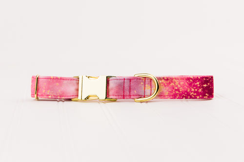 Rose Marble Water Resistant Dog Collar