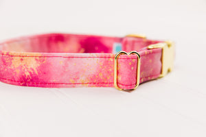 Rose Marble Water Resistant Dog Collar