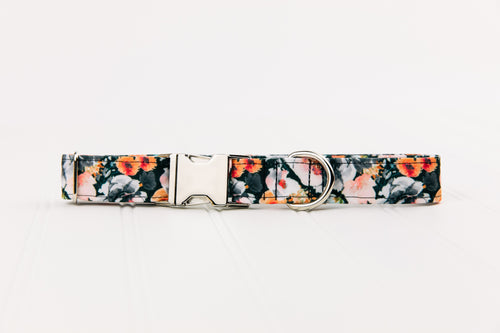 Spooky Florals Water Resistant Dog Collar