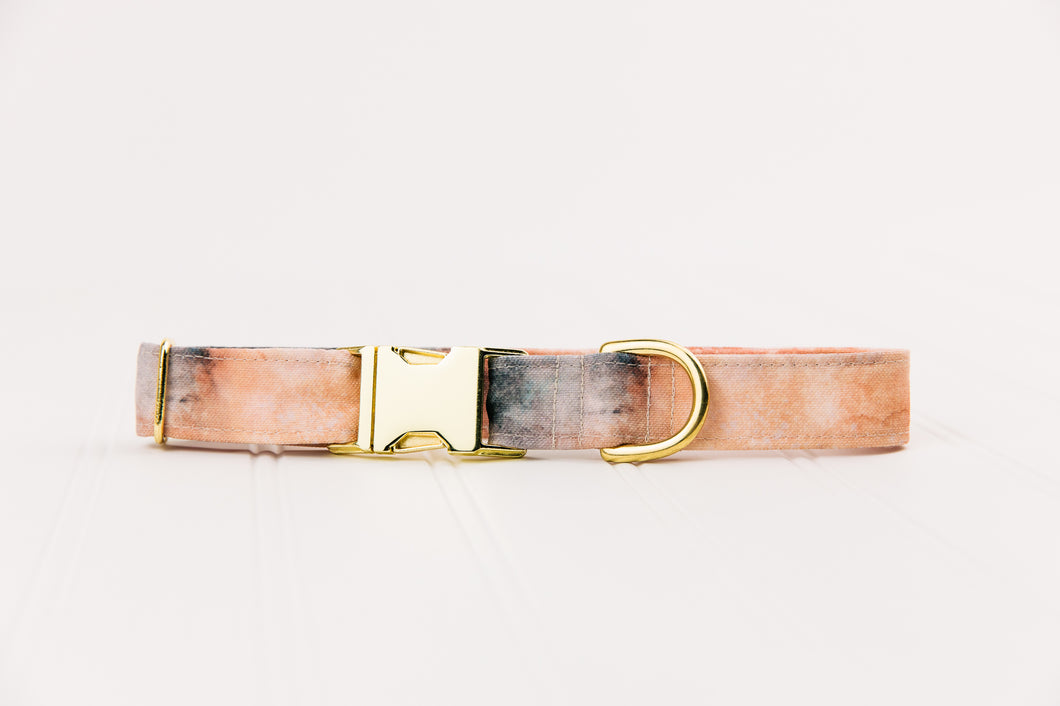 Copper Marble Water Resistant Dog Collar