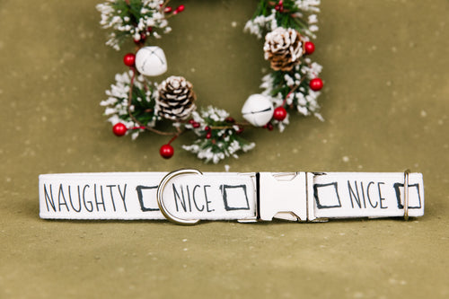 Naughty or Nice Dog Collar