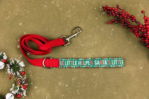 Santa's Helper Matching Dog Leash
