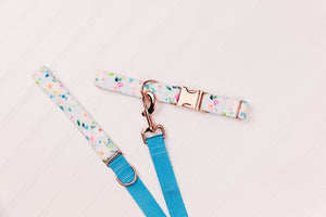 Dainty Watercolour Floral Matching Dog Leash