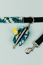 Load image into Gallery viewer, Teal Tie Dye Recycled Canvas Water Resistant Dog Leash Handcrafted