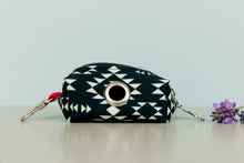 Load image into Gallery viewer, Black and White Aztec Waste Bag Holder