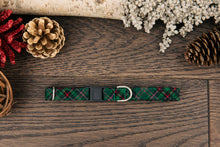 Load image into Gallery viewer, Green Plaid Cat Collar