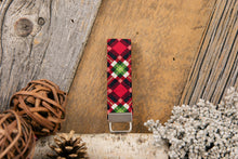 Load image into Gallery viewer, Red and Green Plaid Dog Collar
