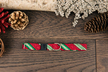 Load image into Gallery viewer, Red and Green Candy Cane Cat Collar