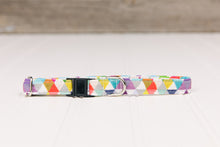 Load image into Gallery viewer, Colourful Triangles Geometric Breakaway Cat Collar