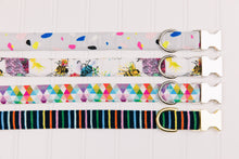 Load image into Gallery viewer, Colourful Bees Dog Collar