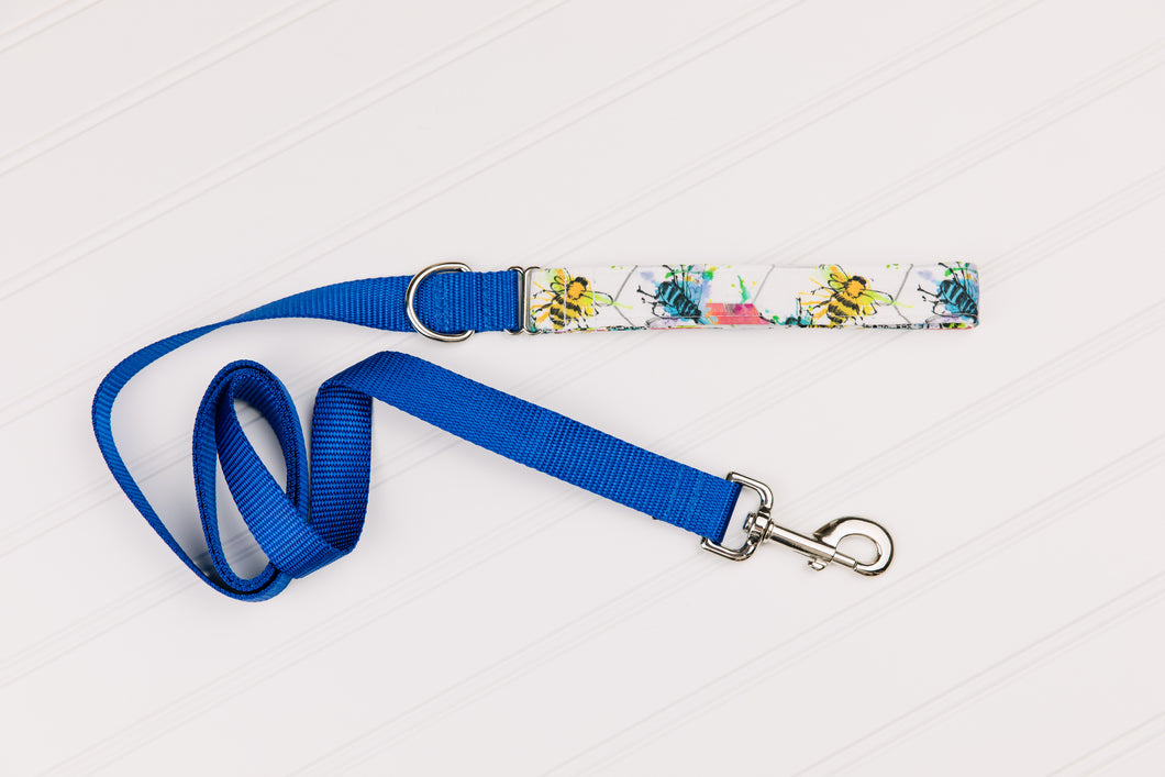 Colourful Bees Customizable Matching Dog Leash