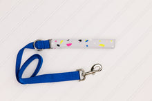 Load image into Gallery viewer, Grey with Neon Spots Dog Collar