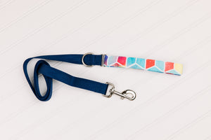 Geometric Colourful Customizable Matching Dog Leash
