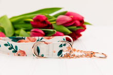 Load image into Gallery viewer, Honey Rose Blooms Water Resistant Dog Collar