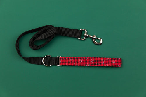 Buffalo Plaid Snowflake Matching Dog Leash