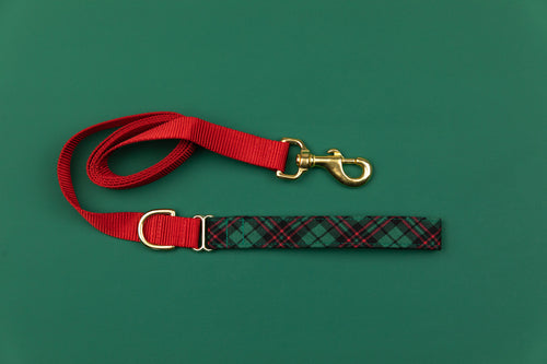 Hunter Green Tartan Matching Dog Leash