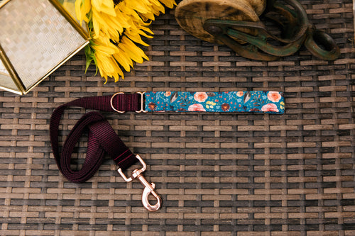 Autumn Blooms Matching Dog Leash
