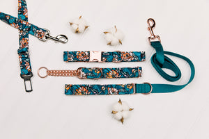 Stained Glass Floral Dog Seatbelt